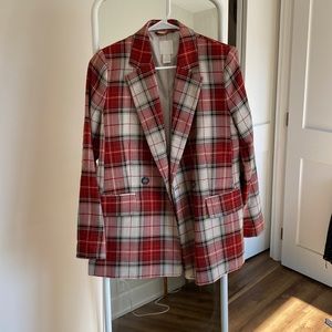 H&M Plaid Blazer